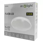 PLAFON 2xE27 N/T OKRĄG BIAŁY