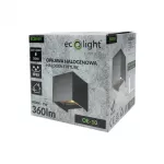 Oprawa elewacyjna OE-10 7W 360lm IP65 ANTRACYT