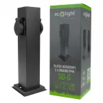 Słupek Ogrodowy z dwoma gniazdami 230V