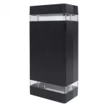 Oprawa elewacyjna plastik OE-6C 2xGU10 CZARNA