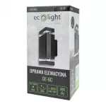Oprawa elewacyjna plastik OE-6C 2xGU10 CZARNA
