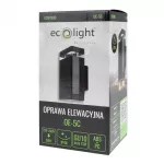Oprawa elewacyjna plastik OE-5C 1xGU10 CZARNA