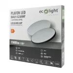 PLAFON LED 24W 4000K Z WYMIENNĄ RAMKĄ B/CZ