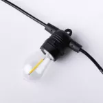 Solarna Girlanda LED 10m +10 x G45 E27 0.3W 2700K