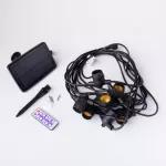 Solarna Girlanda LED 10m +10 x G45 E27 0.3W 2700K