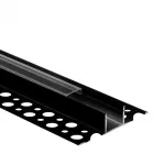 Profil GN02 natynkowy czarny +klosz transp. 2m