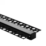 Profil GP02 podtynkowy czarny +klosz mrożony 2m