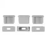 Profil N03 natynkowy anodowany +klosz mleczny 3m