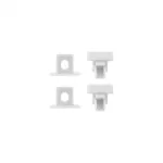 Profil PW02 podtynkowy biały + klosz mleczny 2m