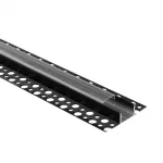 Profil GNS01 natynkowy czarny + klosz transp. 1m