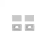 Profil GNS02 natynkowy biały + klosz mrożony 2m