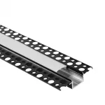 Profil GPS01 podtynkowy czarny + klosz mleczny 1m