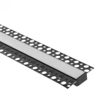 Profil GPS02 podtynkowy czarny + klosz mrożony 2m