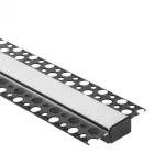 Profil GPS02 podtynkowy czarny + klosz mleczny 2m