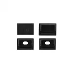 Profil GPS02 podtynkowy czarny + klosz mleczny 2m