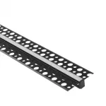 Profil GPW-02 podtynkowy czarny + klosz mrożony 2m