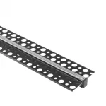 Profil GPW-02 podtynkowy czarny + klosz transp. 2m