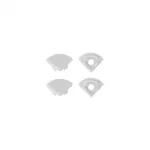 Profil RW-02 narożny biały + klosz transp. 2m