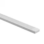 Profil N01 natynkowy biały + klosz mrożony 1m