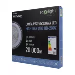 Lampa High Bay LED PREMIUM 200W 6500K 20000lm IP65