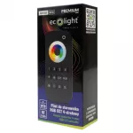 Pilot RT10 do sterowników RGB+CCT 4-strefowy dotykowy czarny