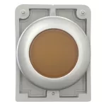 M30C-FL-A Główka lampki sygn.,30mm,płaska,bursztyn.