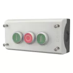 M22-I3-M1 Kpl. obudowa z 3 przyciskami - I, O, II - 3Z+3R