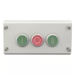 M22-I3-M1 Kpl. obudowa z 3 przyciskami - I, O, II - 3Z+3R