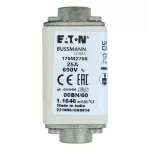 170M2708 Wkładka szybka, 25 A, AC 690 V, rozmiar 00, 30 x 48 x 64 mm, aR, IEC, wskaźnik optyczny