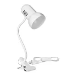 GANSO, lampka biurkowa z klipsem, flex, 15W, E27, biała