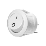 Łącznik kołyskowy okrągły, biały