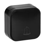 Przycisk dzwonek n/t ToDo IP20, 10A, 230V AC, czarny