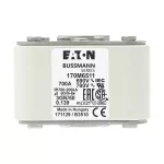 170M6511 Wkładka szybka, 700 A, AC 690 V, rozmiar 3, 76 x 92 x 53 mm, aR, IEC, UL, pojedynczy wskaźnik