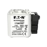 170M3567 Wkładka szybka, 315 A, AC 690 V, compact size 1, 45 x 59 x 51 mm, aR, IEC, UL, wskaźnik K, 18 UNC