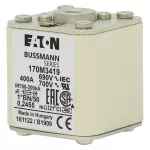 170M3419 Wkładka szybka, 400 A, AC 690 V, compact size 1, 45 x 59 x 51 mm, aR, IEC, UL, wskaźnik, flush end, M8
