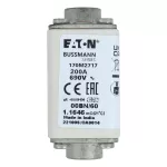 170M2717 Wkładka szybka, 200 A, AC 690 V, rozmiar 00, 30 x 48 x 64 mm, aR, IEC, wskaźnik optyczny