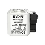 170M3563 Wkładka szybka, 125 A, AC 690 V, compact size 1, 45 x 59 x 51 mm, aR, IEC, UL, wskaźnik K, 18 UNC