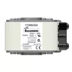 170M6569 Wkładka szybka, 1600 A, AC 690 V, rozmiar 3, 76 x 92 x 65 mm, aR, IEC, UL, wskaźnik typu K