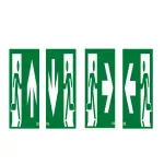 SL34A SafeLite 30m, zestaw piktogramów naklejanych 4szt