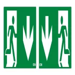 SL2PPDD SafeLite, Klosz z plexi, strzałka na wprost / strzałka na wprost