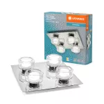 Oprawa Orbis Flame 4X5.5W Click CCT IP44 Chrome