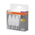 Lampa LED BASE Classic B40 4,9W/827 230VFR B22D 10X3OSRAM
