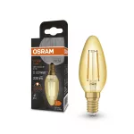 Lampa VINTAGE 1906 Classic B Filament szkło przezroczyste GOLD 22 non-dim 2.5W/824 E14 LEDVANCE
