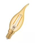Lampa VINTAGE 1906 LED Classic BA Filament szkło przezroczyste GOLD 12 non-dim 1.5W/824 E14 LEDVANCE