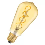 Lampa VINTAGE 1906 Classic Edison Filament szkło przezroczyste GOLD 28 non-dim 4W/820 E27 LEDVANCE