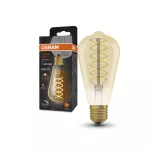 Lampa VINTAGE 1906 dim Classic Edison Filament szkło przezroczyste GOLD 48 DIM 7W/822 E27 LEDVANCE