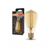 Lampa VINTAGE 1906 dim Classic Edison Filament szkło przezroczyste GOLD 60 DIM 8.8W/822 E27 LEDVANCE