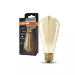 Lampa VINTAGE 1906® LED Classic A, Globe and EDISON WITH FILAMENT-MAGNETIC STYLE 2.2W 827 Gold E27
