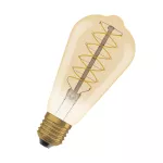 Lampa VINTAGE 1906 LED dim Classic Edison Filament szkło przezroczyste GOLD 37 DIM 4.8W/822 E27 LEDVANCE