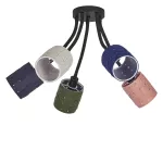 Oprawa Decor Felt Weaving Cans Ceiling 5XE14 Multicolor